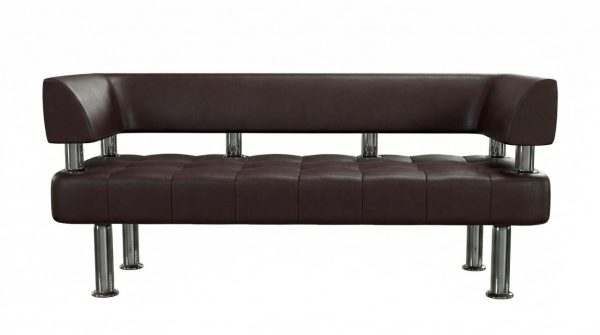 Диван Офис-СОтА-1 кожзам Нитро браун