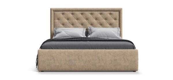 Кровать BOSS CLASSIC+ПМ 180*200 велюр Роял шампань