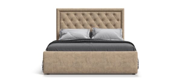 Кровать BOSS CLASSIC+ПМ 160*200 велюр Роял шампань