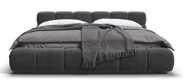 Кровать BOSS DREAM 180 велюр Монолит серая