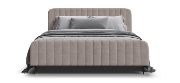 Кровать BOSS SKANDY 160*200 велюр MONOLIT латте