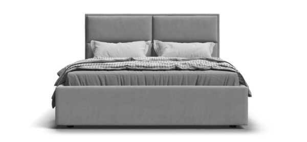 Кровать MILA 160 велюр Монолит сталь