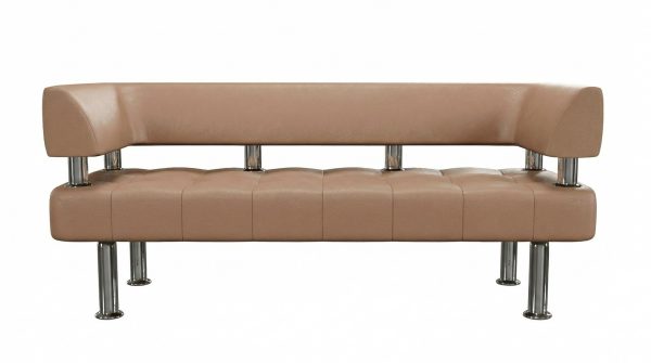 Диван Офис-СОтА-1 кожзам Нитро милк