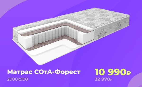 Матрас СОтА-Форест 90*200 (Предзаказ)