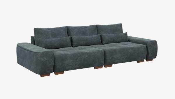 Диван СОтА-Турин/Е 2600 замш Кипрус 12