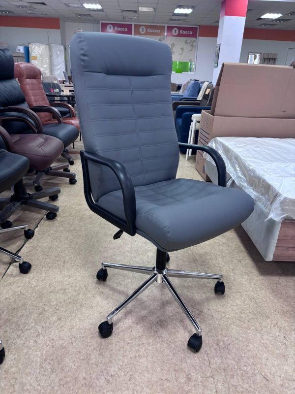 Кресло СОтА Консул Хром паук э\к Серый