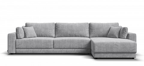 Угловой диван СОтА-77 Макс вельвет Сорд серый (Предзаказ)
