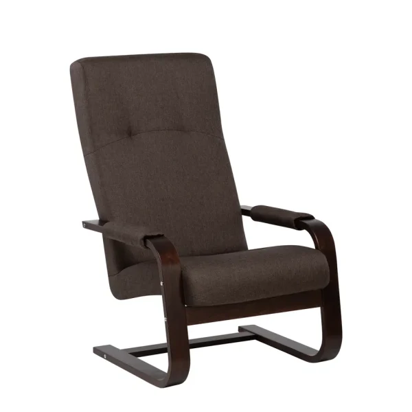 Кресло СОтА Ален Орех текстура, ткань Савана тоффи