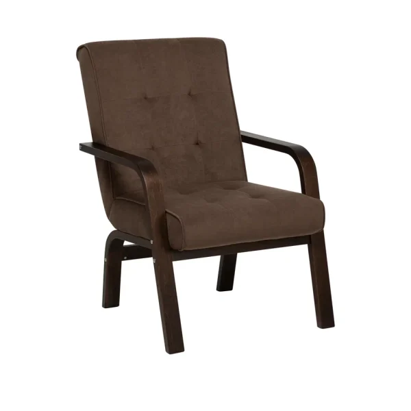 Кресло СОтА Модена Орех текстура, ткань Бинго 07, кант Бинго 07