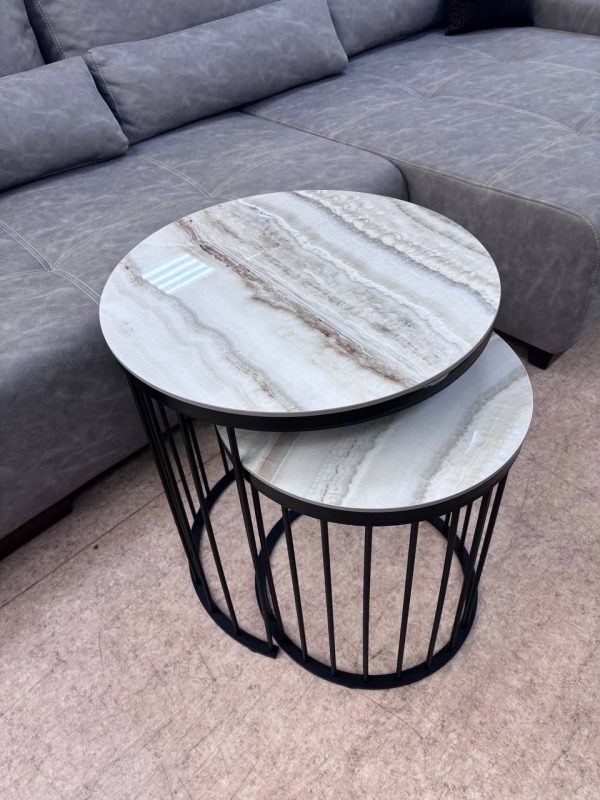 Стол журнальный Сорренто керамика Elyt pulido\ черный матовый