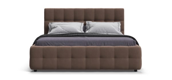 Кровать Босс 180 велюр Монолит мокко