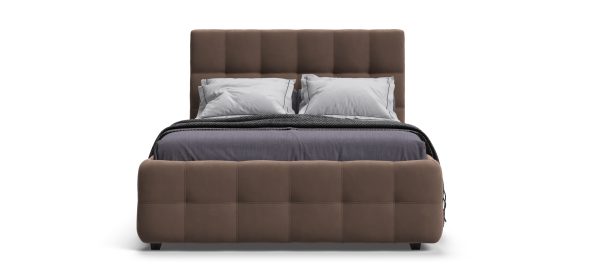 Кровать Босс 160 велюр Монолит мокко