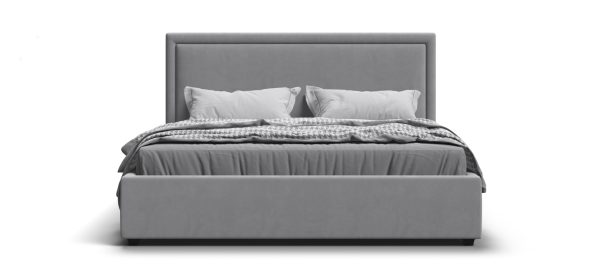 Кровать Фрея 160 велюр Монолит сталь