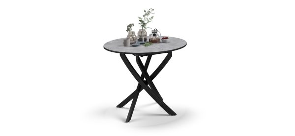 Обеденный стол Boss One Бетон, черный