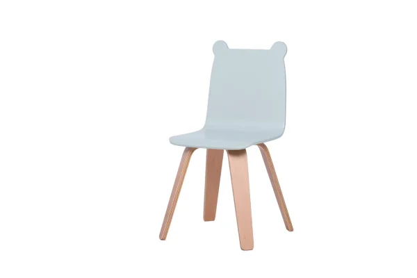 Детский стульчик Мишка Лазурный, бук (Предзаказ)