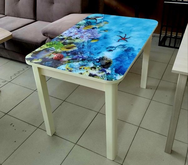 Обеденный стол Флан базетто, опоры массив